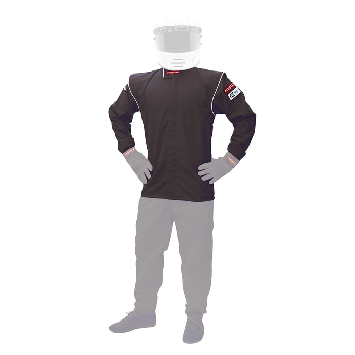 PYROTECT JJ200220 Jacket Junior Large Black SFI-5