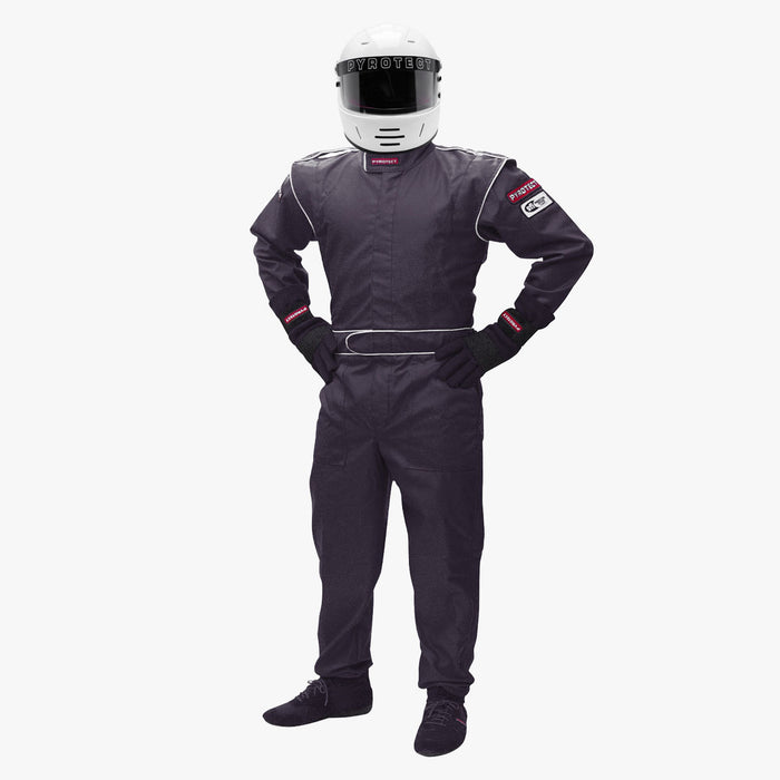 PYROTECT JS200120 Suit Junior Medium Black SFI-5