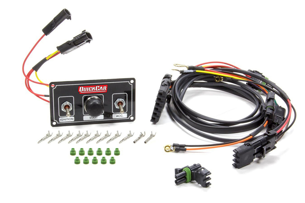 QUICKCAR RACING PRODUCTS 50-2037 Ignition Harness / Panel Black Modified
