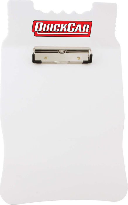 QUICKCAR RACING PRODUCTS 51-046 Acrylic Clipboard White