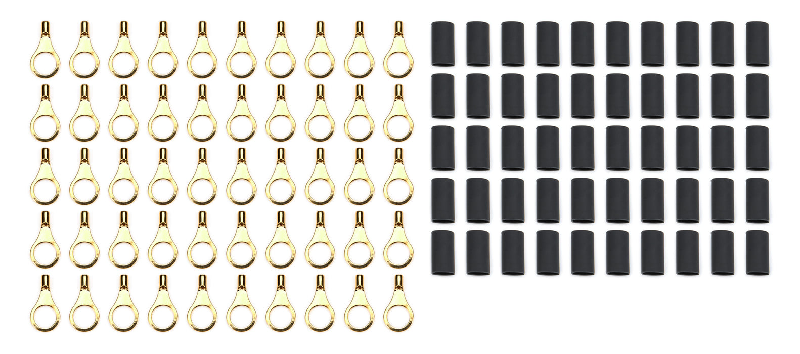 QUICKCAR RACING PRODUCTS 57-461-50 Ring Terminal 5/16in 18- 22 Ga w/Heat Shrink 50pk