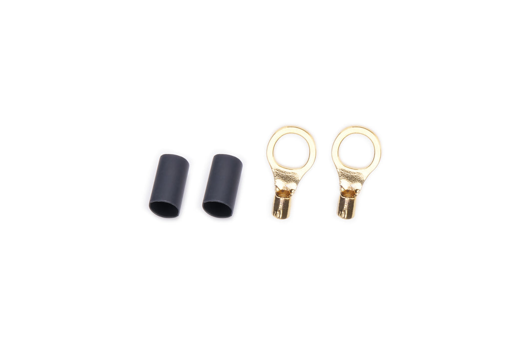 QUICKCAR RACING PRODUCTS 57-464 Ring Terminal 3/8in 10- 12 Ga w/Heat Shrink Pair