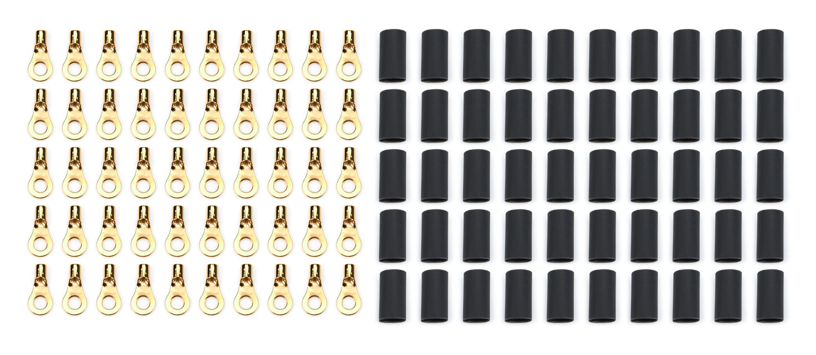 QUICKCAR RACING PRODUCTS 57-471-50 Ring Terminal #8 14-16 Ga w/Heat Shrink 50pk