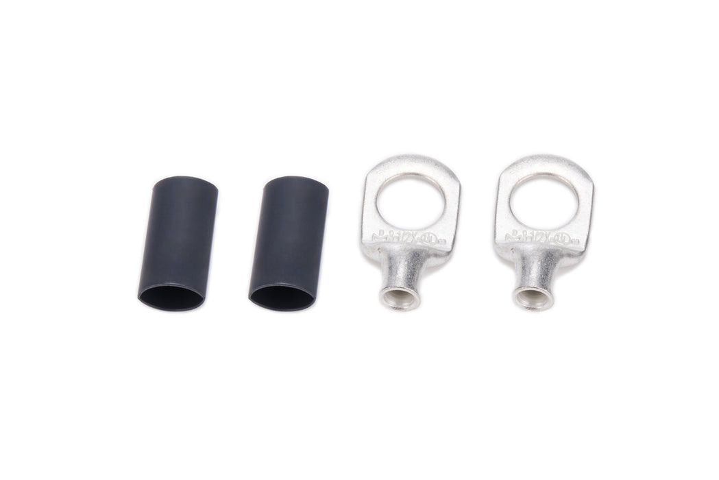 QUICKCAR RACING PRODUCTS 57-515 Ring Terminal 1/2in 8 Ga w/Heat Shrink Pair