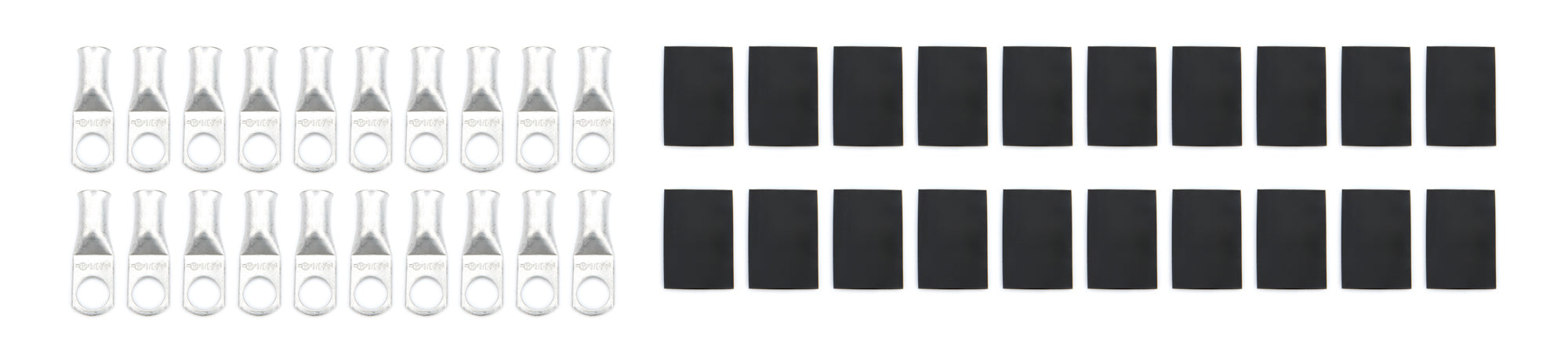 QUICKCAR RACING PRODUCTS 57-530-20 Ring Terminal 3/8in 4 Ga w/Heat Shrink 20pk