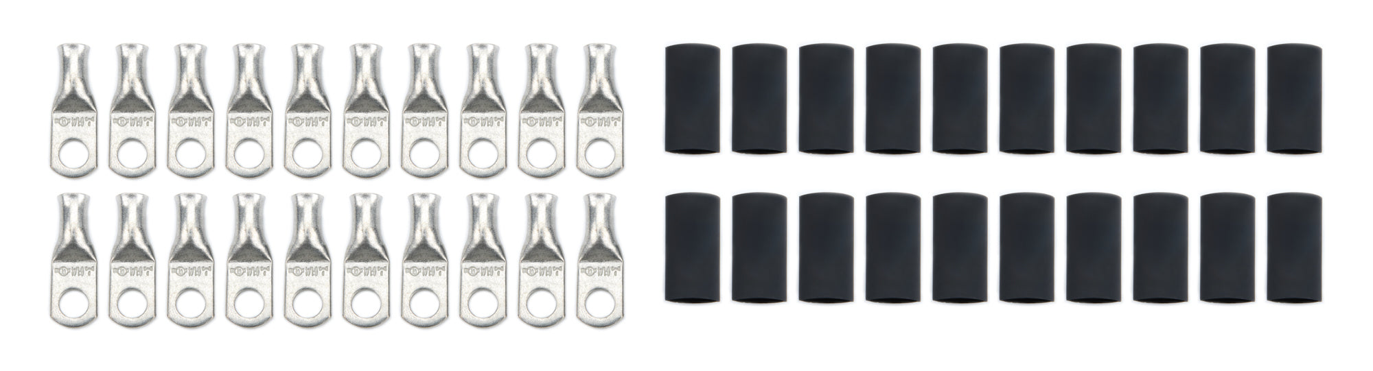 QUICKCAR RACING PRODUCTS 57-570-20 Ring Terminal 1/4in 8 Ga w/Heat Shrink 20pk