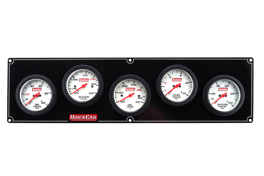 QUICKCAR RACING PRODUCTS 61-7056 5 Gauge Extreme Panel OP/WT/OT/FP/WP