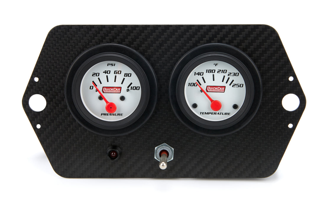 QUICKCAR RACING PRODUCTS 61-7205 Gauge Panel Sprint 2in w/ Switch and Warning