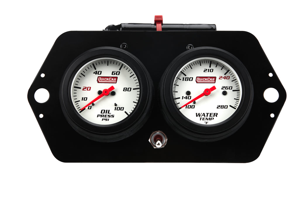 QUICKCAR RACING PRODUCTS 61-7705 Extreme QuickCar Sprint Gauge Panel OP/WT
