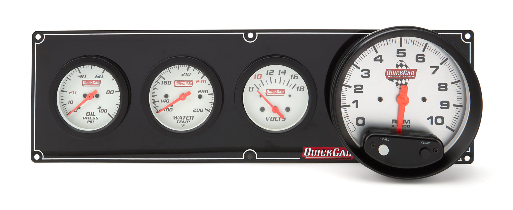 QUICKCAR RACING PRODUCTS 61-7747 Extreme 3-1 OP/WT/Volt w/ 5in Tach