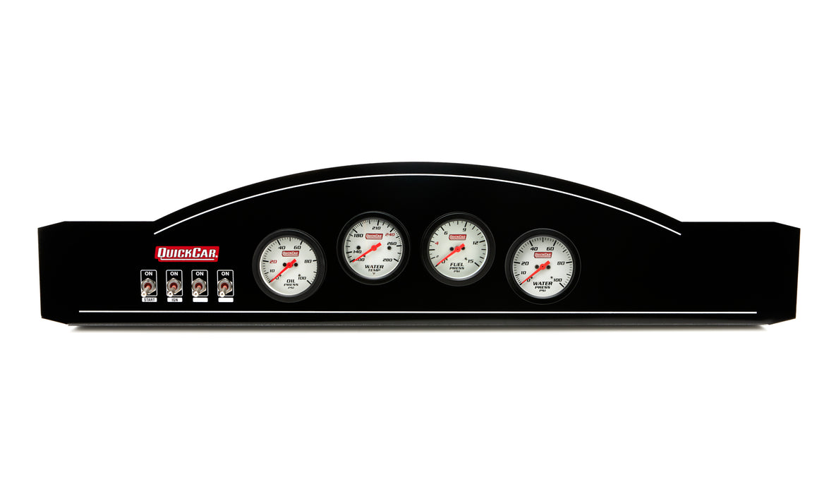 QUICKCAR RACING PRODUCTS 61-826-034 Dash Panel Ext OP/WT/ FP/WP Sng Ign Dual Pckup