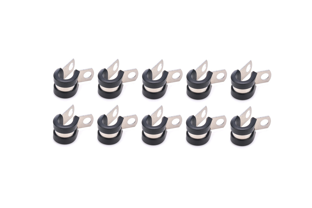 QUICKCAR RACING PRODUCTS 66-832 Adel Line Clamps Alum 3/8in 10pk