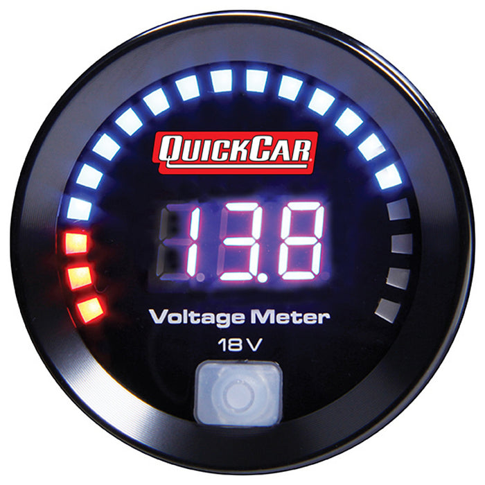 QUICKCAR RACING PRODUCTS 67-007 Digital Volt Gauge 8-18