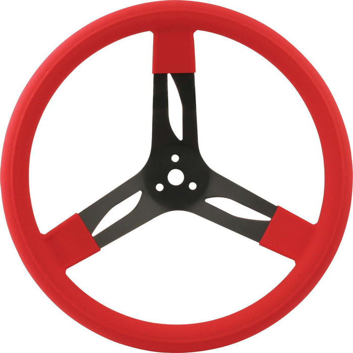 QUICKCAR RACING PRODUCTS 68-0031 15in Steering Wheel Stl Red