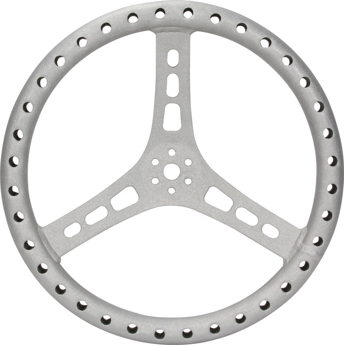 QUICKCAR RACING PRODUCTS 68-005 15in Steering Wheel L/W Aluminum Raw