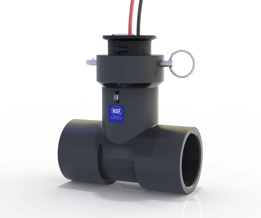 NSF Standard featured on the FLOMEC QS200 1.5 inch PVC tee and ultrasonic insert