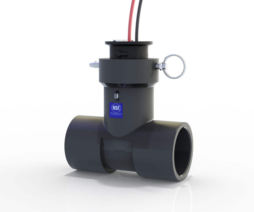 NSF Standard featured on the FLOMEC QS200 2 inch PVC tee and ultrasonic insert