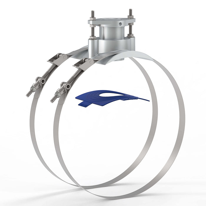 FLOMEC QS200 Saddle studio image for 10-inch irrigation tubes and pipes