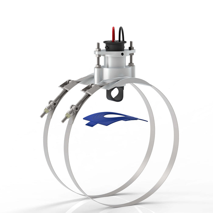 FLOMEC QS200 Insert and Saddle studio image for 10-inch irrigation tubes and pipes
