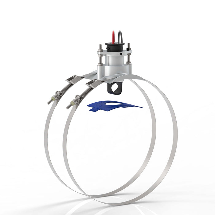 FLOMEC QS200 Insert and Saddle studio image for 12-inch irrigation tubes and pipes