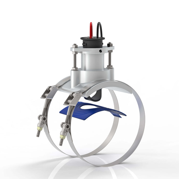 FLOMEC QS200 Insert and Saddle studio image for 6-inch irrigation tubes and pipes