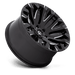 Fuel 1PC D8281890B450 D828 18X9 5X5.5 G-BLK-MILL 1MM - Truck Part Superstore