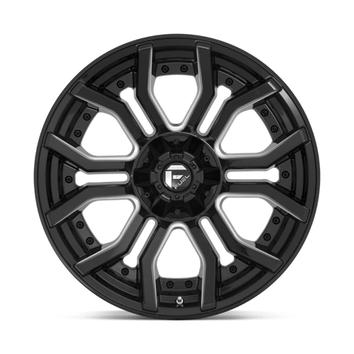 Fuel 1PC D71120009847 D711 20X10 6X135/5.5 GL-BLK-MIL -18MM - Truck Part Superstore