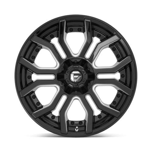 Fuel 1PC D71122001747 D711 22X10 8X170 GL-BLK-MIL -18MM - Truck Part Superstore