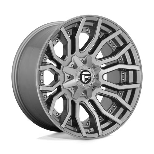 Fuel 1PC D71320001847 D713 20X10 8X180 BRSH-GNMTL-TTC -18MM - Truck Part Superstore