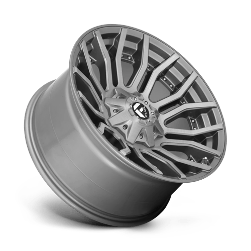 Fuel 1PC D71320001847 D713 20X10 8X180 BRSH-GNMTL-TTC -18MM - Truck Part Superstore