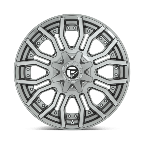 Fuel 1PC D71320001847 D713 20X10 8X180 BRSH-GNMTL-TTC -18MM - Truck Part Superstore