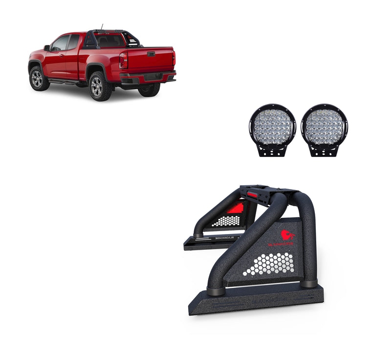 Black Horse Off Road RB06MT-PL69B Textured Black Steel Modular - Truck Part Superstore