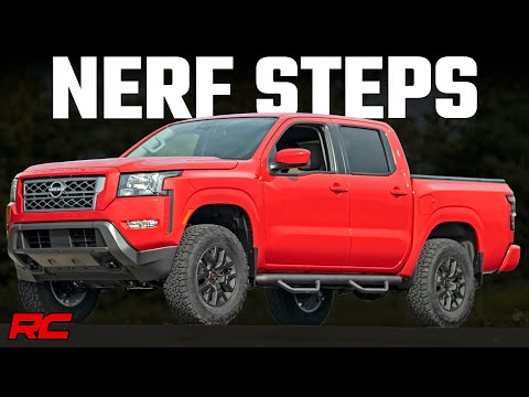 Rough Country RCN2273CC Nerf Steps Cab Length Crew Cab Nissan Frontier 2WD/4WD (05-23) Rough Country - Truck Part Superstore