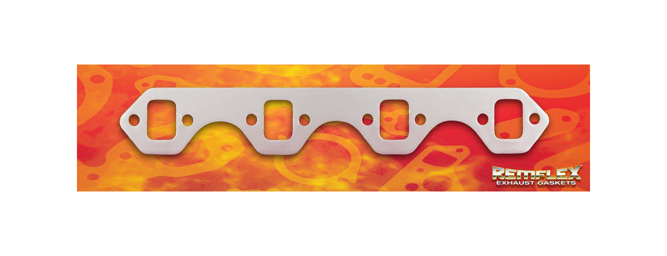 REMFLEX EXHAUST GASKETS 3029 Exhaust Gasket Set - SBF 289-351W w/Square Ports