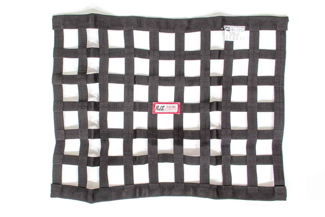 RJS SAFETY 10000401 Black Ribbon Window Net 18x24
