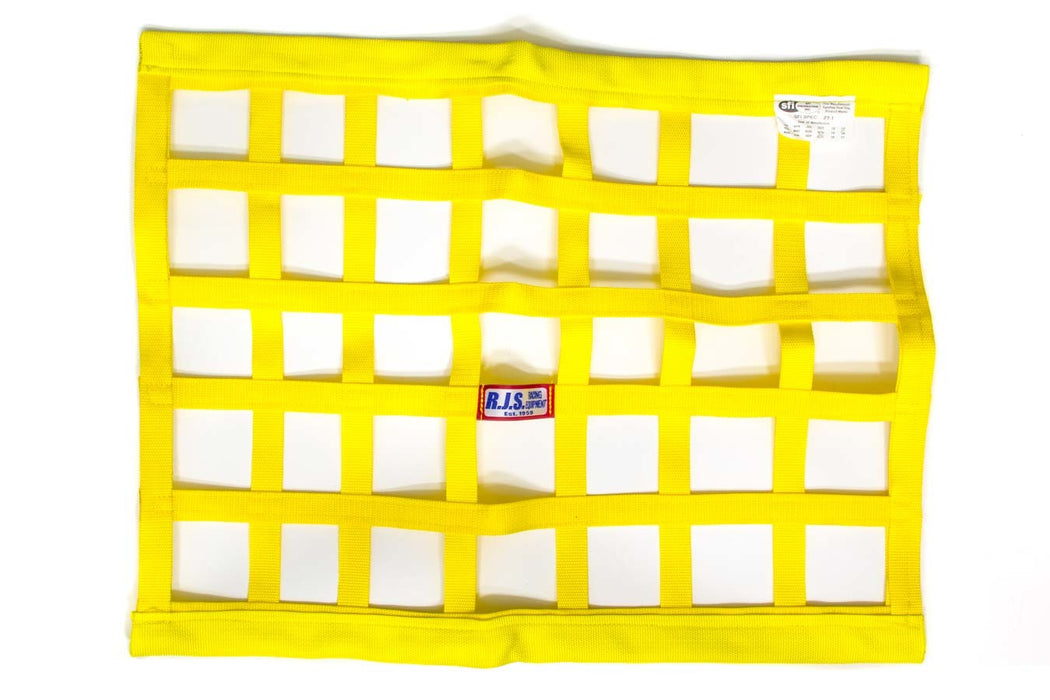 RJS SAFETY 10000406 Yellow Ribbon Window Net 18x24