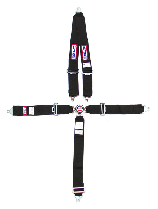 RJS SAFETY 1030101 5 PT Harness System Q/R BK Roll Bar 3inSub