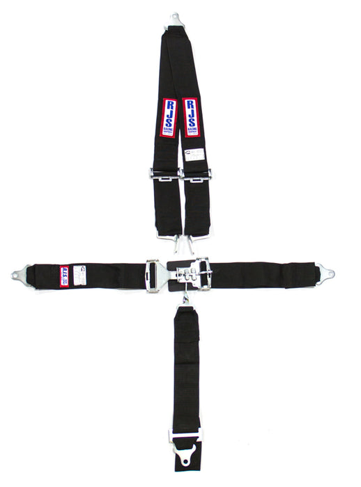 RJS SAFETY 1126201 5-PT Harness System BK Roll bar MT 3IN Sub