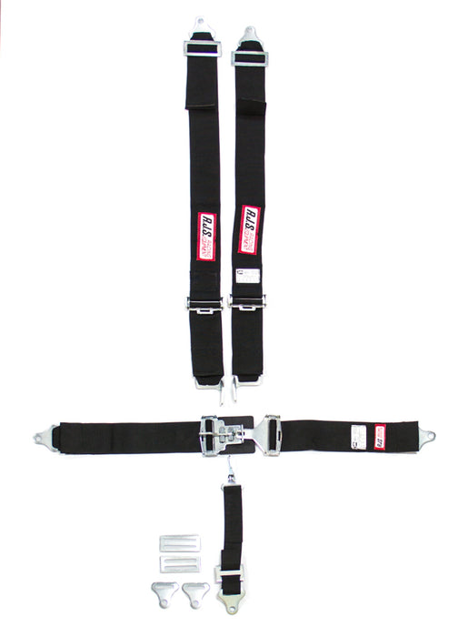 RJS SAFETY 1127801 5-Pt Harness System BK Ind Bolt In Mt 2in Sub