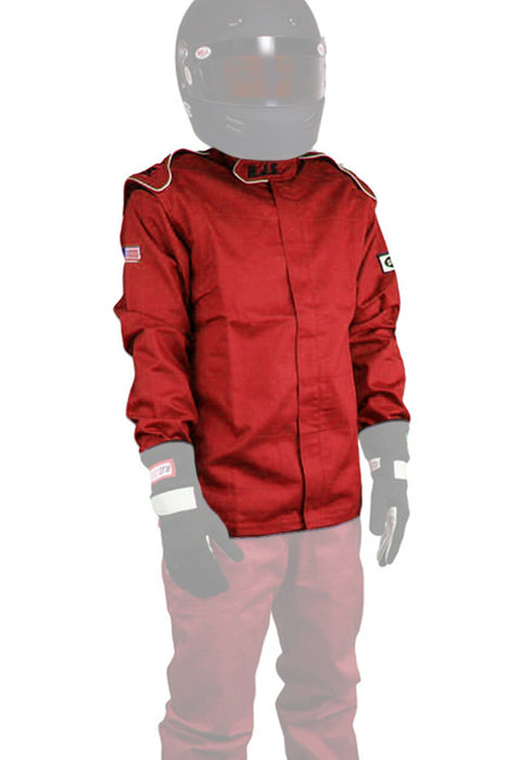 RJS SAFETY 200400407 Jacket Red XX-Large SFI-1 FR Cotton