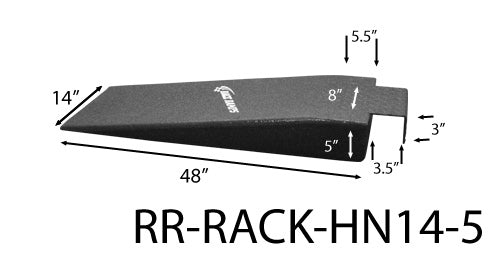 RACE RAMPS RR-RACK-HN14-5 Hook Nosed Ramps 14in Wide x 5in High