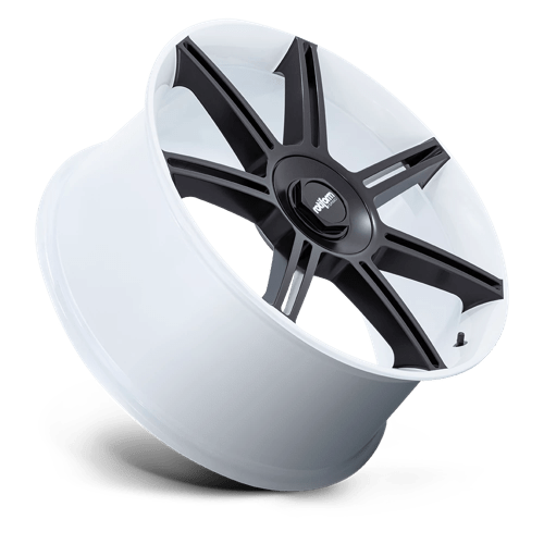 Rotiform 1PC R908221263+60 R908 22X12 5X130 WHT M-BLK-SPK 60MM - Truck Part Superstore
