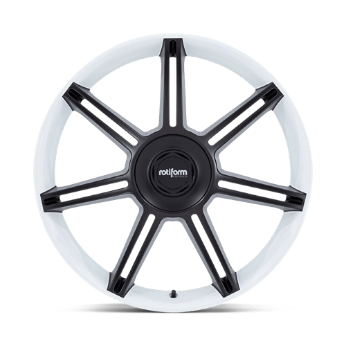 Rotiform 1PC R908221063+56 R908 22X10 5X130 WHT M-BLK-SPK 56MM - Truck Part Superstore