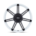 Rotiform 1PC R908221063+56 R908 22X10 5X130 WHT M-BLK-SPK 56MM - Truck Part Superstore