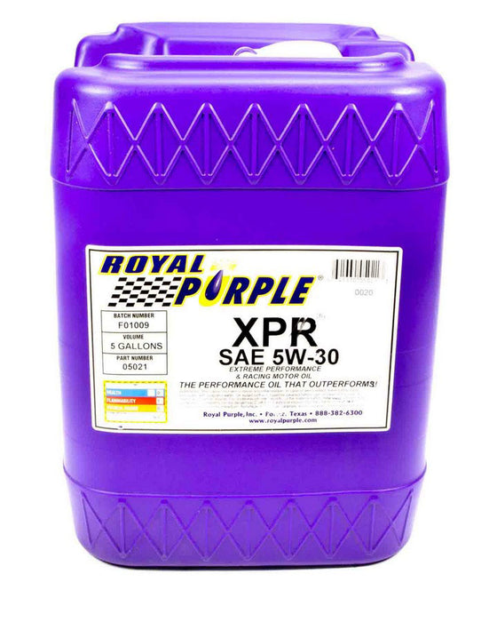 ROYAL PURPLE 05021 Synthetic Racing Oil XPR 5-Gallon (5W30)