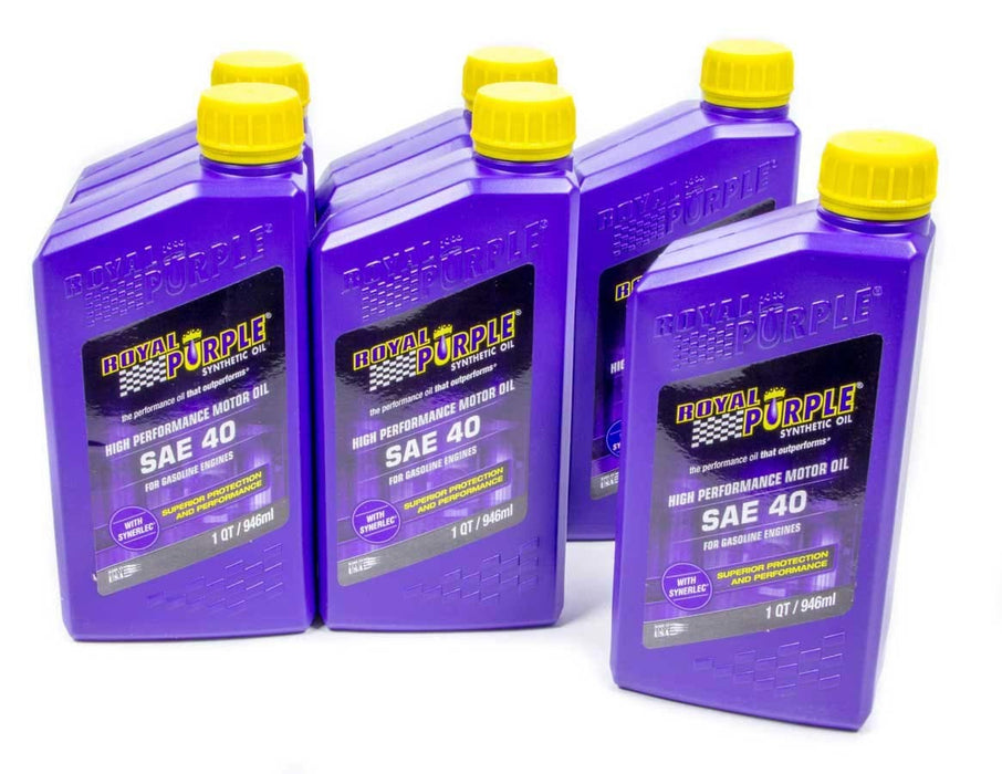 ROYAL PURPLE 06040 SAE 40 Engine Oil Case 6x1 Quart