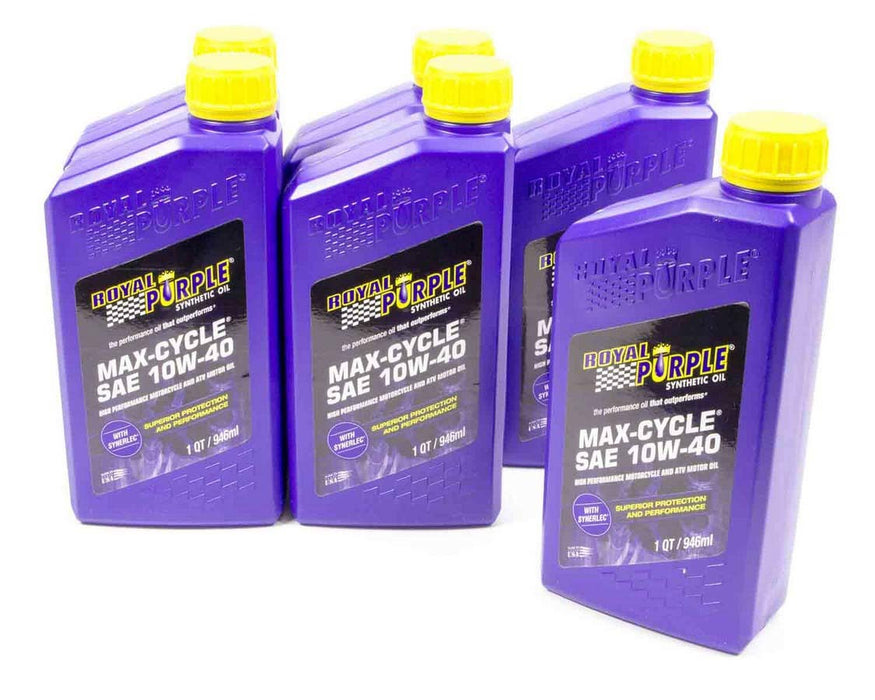 ROYAL PURPLE 06315 10w40 Max Cycle Oil Case 6x1 Quart
