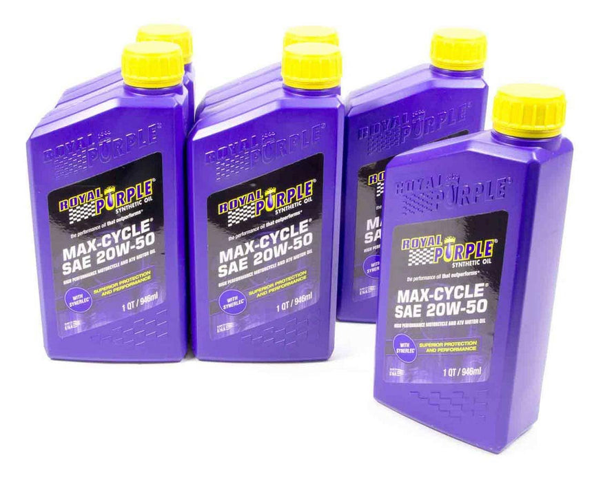ROYAL PURPLE 06316 20w50 Max Cycle Oil Case 6x1 Quart