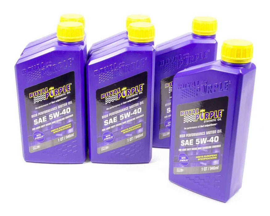 ROYAL PURPLE 06540 5w40 Mutli-Grade SAE Oil Case 6x1 Quart
