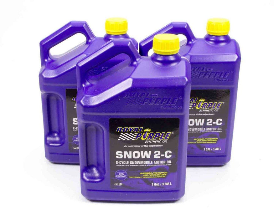 ROYAL PURPLE 43511 Snowmobile 2 Cycle Oil Case 3x1 Gallon